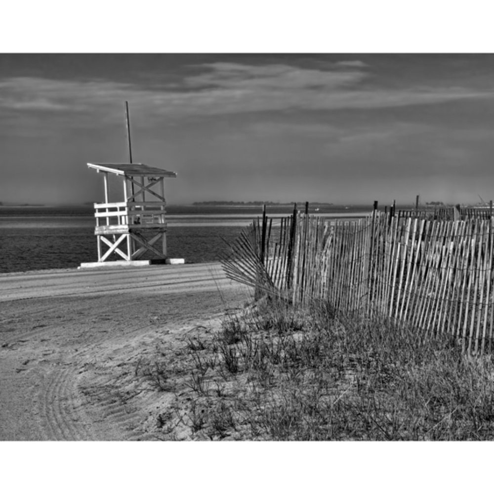 Fence and Lifeguard Chair  11 x 14 print